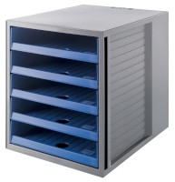 Schubladenbox Schrank-Set KARMA grau/blau