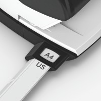 Nexxt Kleiner Bürolocher schwarz, Lochabstand: 80 mm, Stanzleistung: 16 Blatt / 80 g / m²