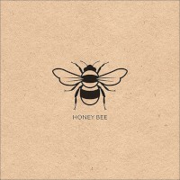 Serviette "Honey Bee" recycled 33 x 33 cm 20er Packung