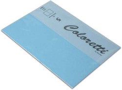 Coloretti Karten A6 Himmelblau im 5er Pack ungefalzt zum Selbstgestalten