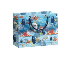 Geschenktragetasche Dory Best Fishy Friends mehrfarbig